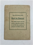 Pine Valley Golf Club Unused 1930's Scorecard with Stymie Gauge