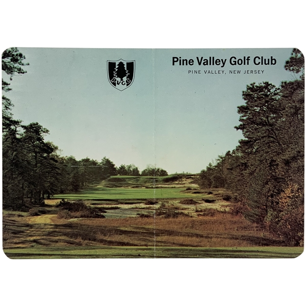 Arnold Palmer Signed Pine Valley GC Scorecard with Personalization JSA ALOA