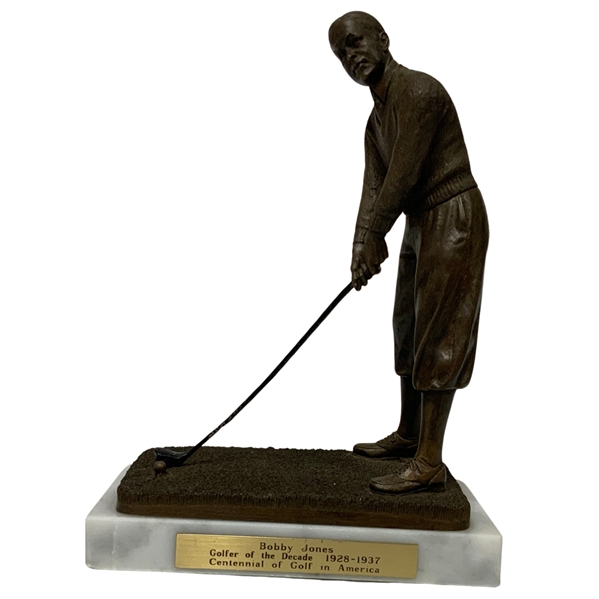Bobby Jones Commemorative Bronze Finished Statue by A. Petitto for United States Historical Society, 1988