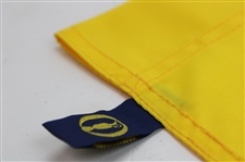 Brian Harman Signed 2023 The Open Championship at Royal Liverpool Yellow Screen Flag JSA ALOA