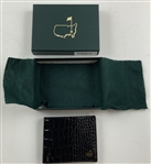 Masters Tournament Black Alligator Grain Leather Bifold Wallet
