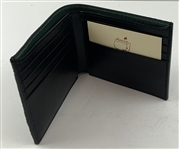 Masters Tournament Black Alligator Grain Leather Bifold Wallet