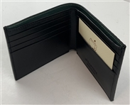 Masters Tournament Black Alligator Grain Leather Bifold Wallet