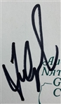 Fred Couples Signed 1996 Players Championship Stadium Club Badge And Augusta National Scorecard JSA ALOA
