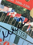 Mike Weir Signed 2003 Masters Tournament SERIES Badge & Augusta National Scorecard JSA ALOA