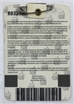 Mike Weir Signed 2003 Masters Tournament SERIES Badge & Augusta National Scorecard JSA ALOA