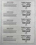 Daly, Zoeller, Crenshaw & Seven Others Signed Official 1998 Franklin Templeton Shark Shootout Tournament Used Scorecards