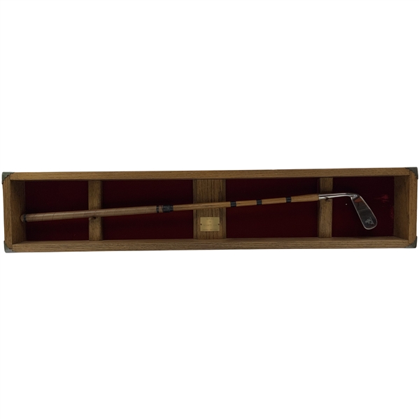 Calamity Jane Replica Putter in Oak Shadow Box Display Case