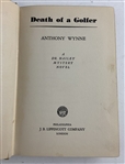 Wynne, Anthony. Death of a Golfer. J. B. Lippincott Company, 1937. First Edition.