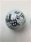 Bob Goalby & Bubba Watson Signed Augusta National Logo Golf Balls JSA ALOA