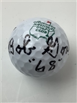 Bob Goalby & Bubba Watson Signed Augusta National Logo Golf Balls JSA ALOA
