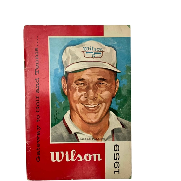1959 Wilson Sporting Goods Catalog No. 591 Gateway to Golf and Tennis Arnold Palmer Cover