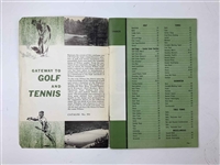 1959 Wilson Sporting Goods Catalog No. 591 Gateway to Golf and Tennis Arnold Palmer Cover