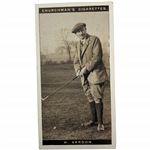 1927 W.A. & A.C. Churchman Famous Golfers Harry Vardon No. 44 Cigarette Card