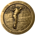 Arnold Palmer 1958 Ltd. Ed. #058/240 Masters Tournament Commemorative Bronze Medallion 