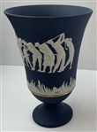 Wedgwood Cobalt Blue Jasperware 2004 WGC-American Express Championship Limited Edition Contestant Vase - Tiger Win