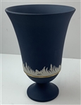 Wedgwood Cobalt Blue Jasperware 2004 WGC-American Express Championship Limited Edition Contestant Vase - Tiger Win