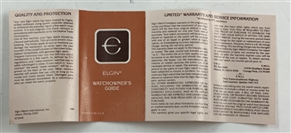 Lord Elgin 1984 Muirfield Memorial Tournament Commemorative Watch Reference 5987N with Box and Papers