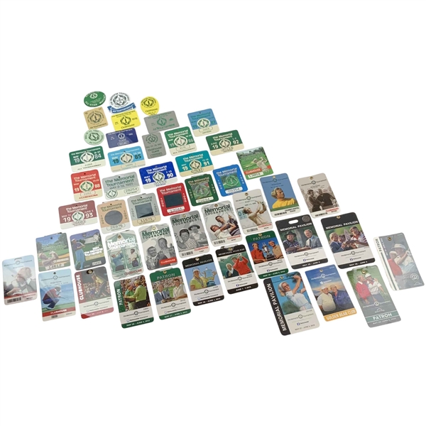 Nearly Fifty (50) The Memorial Tournament Credentials Between 1975-2023 - No 2020