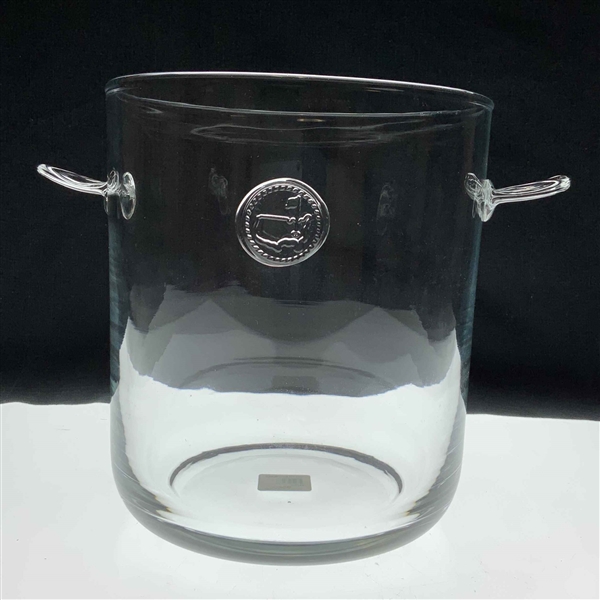 Masters Glass Ice Bucket With Tongs