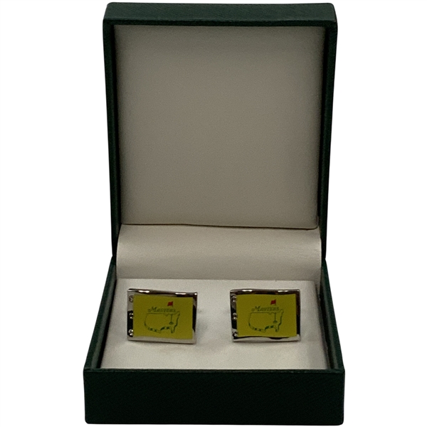 A Pair of Masters Tournament Yellow Pin Flag Cufflinks