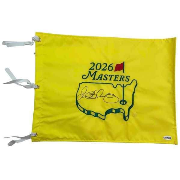Rory Mcilroy Signed 2026 Masters Tournament Embroidered Flag JSA