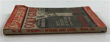 1923 Spalding Official Golf Guide Edited by Grantland Rice
