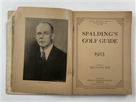 1923 Spalding Official Golf Guide Edited by Grantland Rice