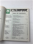 A Trio of Official PGA Championship Programs, 1981, 1996, and 2000