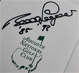 Langer, Player, Faldo & Couples Signed Augusta National Scorecards JSA ALOA
