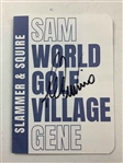 Trevino & Player Signed World Golf Village Scorecards & Masters Logo Golf Balls JSA ALOA