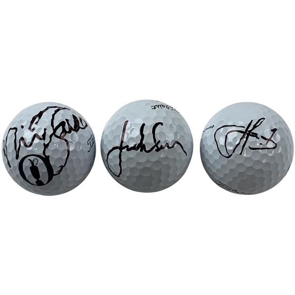 Faldo, Spieth & Smith Signed Golf Balls JSA ALOA