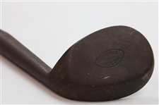 Antique Victor Special Concave Face Niblick Golf Club with Hickory Shaft