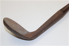 Antique Victor Special Concave Face Niblick Golf Club with Hickory Shaft