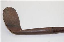 Antique Victor Special Concave Face Niblick Golf Club with Hickory Shaft