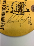 Palmer, Casper, Coody & Broadcast Legends Signed 1976 Masters Par 3 Wednesday Ticket #7387 JSA ALOA