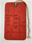 1959 Masters Tournament 2nd Rd Ticket #510 w/ Original String - Jack Nicklaus Masters Debut