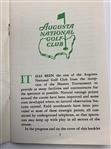 1959 Masters Tournament Spectator Guide - Art Wall Winner