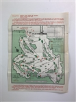 Two Original 1975 Masters Tournament Ephemera Items Including Spectator Guide and Saturday Pairings Sheet