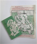 Two Original 1975 Masters Tournament Ephemera Items Including Spectator Guide and Saturday Pairings Sheet
