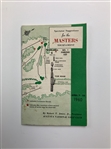 1960 Masters Spectator Guide & Pairings Sheets - Jack Nicklaus Low Am & Arnie Win