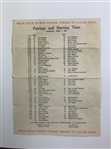 1960 Masters Spectator Guide & Pairings Sheets - Jack Nicklaus Low Am & Arnie Win