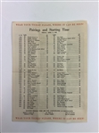 1960 Masters Spectator Guide & Pairings Sheets - Jack Nicklaus Low Am & Arnie Win