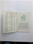 A Collection of Five 1967 Masters Tournament Memorabilia Items Including Pairing Sheets and Spectator Guide