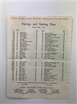 A Collection of Five 1967 Masters Tournament Memorabilia Items Including Pairing Sheets and Spectator Guide