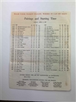 A Collection of Five 1967 Masters Tournament Memorabilia Items Including Pairing Sheets and Spectator Guide