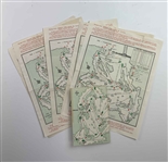 A Collection of Five 1967 Masters Tournament Memorabilia Items Including Pairing Sheets and Spectator Guide