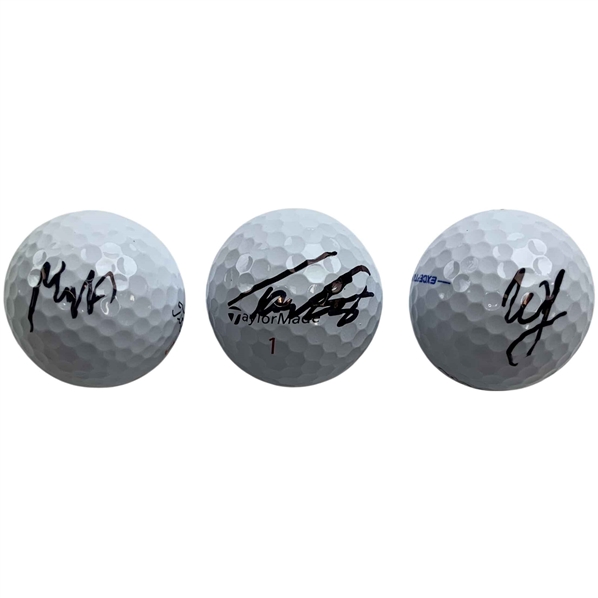Max Homa, Tommy Fleetwood & Webb Simpson Signed Golf Balls JSA ALOA