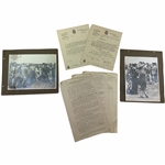A Collection of Sir Henry Cotton World War II RAF Documents Golf Photographs and Annotated Manuscript