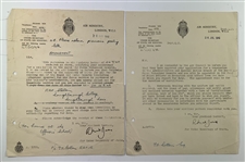 A Collection of Sir Henry Cotton World War II RAF Documents Golf Photographs and Annotated Manuscript
